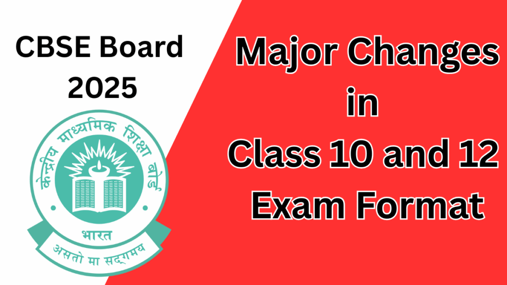 CBSE Board 2025: Major Changes in Class 10 and 12 Exam Format Announced