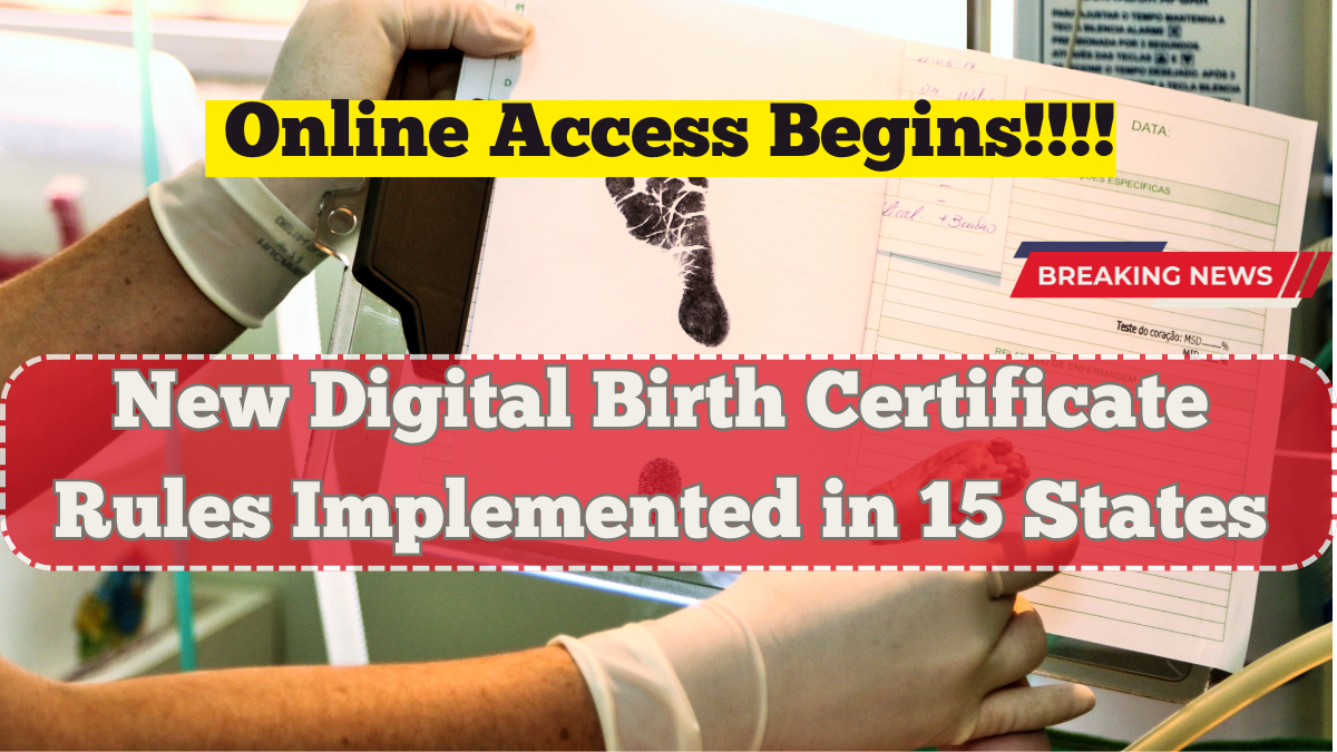New Digital Birth Certificate Rules Implemented in 15 States – Online Access Begins