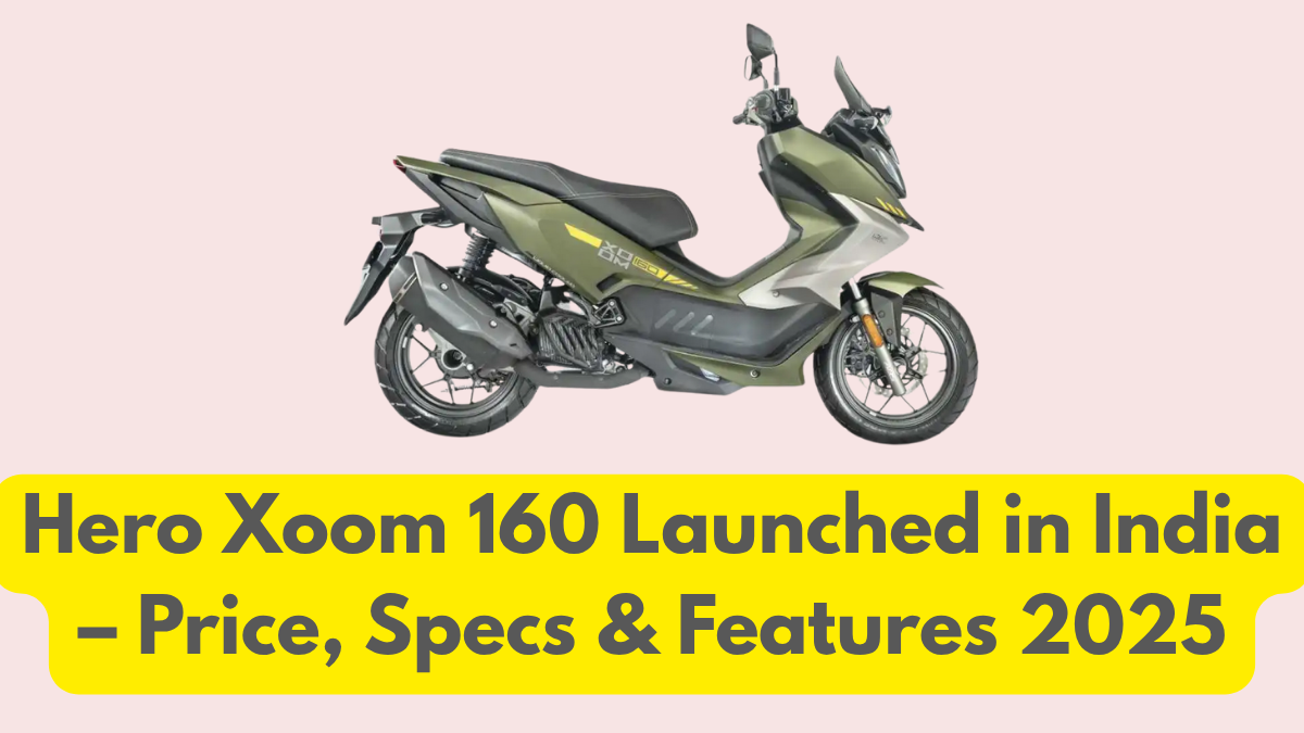 Hero Xoom 160 Launched in India – Price, Specs & Features 2025