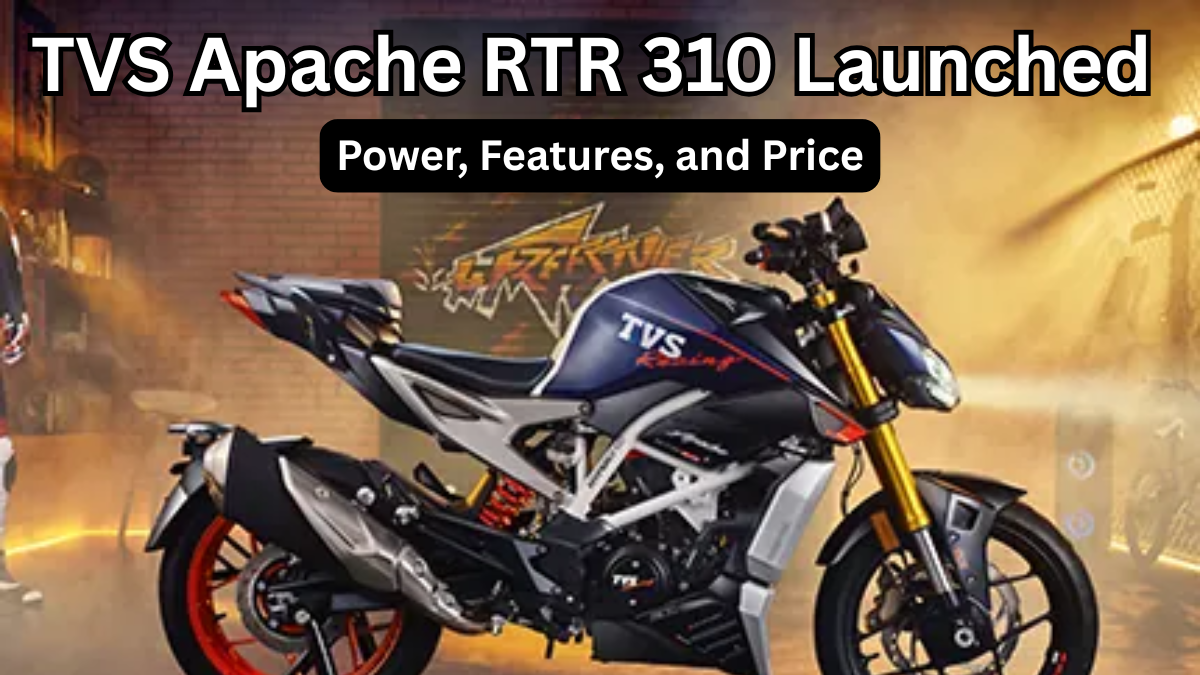 TVS Apache RTR 310 Launched – Power, Features, and Price